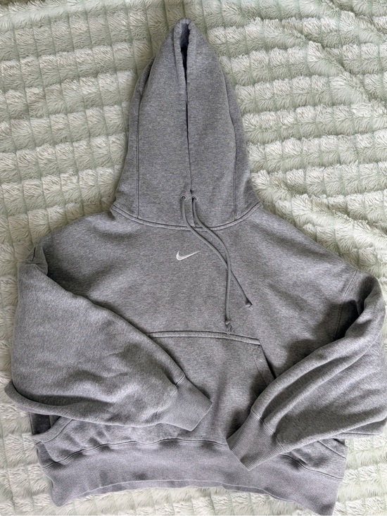 Nike Sweaters - Nike Women's Gray Hoodie with White Swoosh